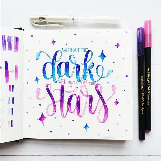 Brush lettering - na jakim papierze kaligrafować 1